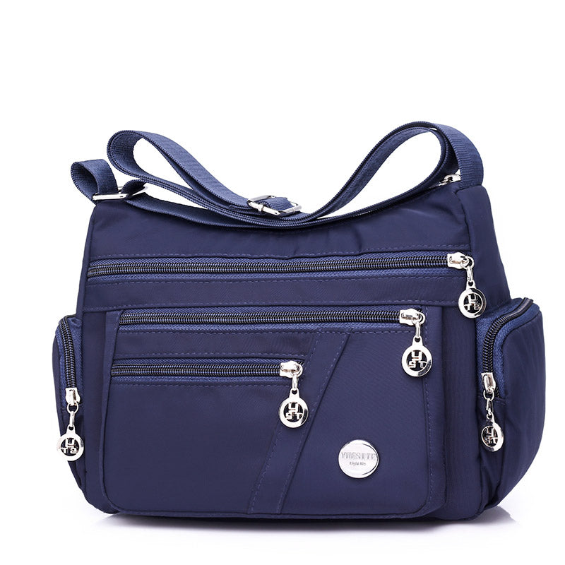 Ladies Multi-Layer Square Fashion Women Shoulder Messenger Bag Waterproof Nylon Oxford Crossbody Bag Handbags