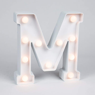 26 Letters White LED Night Light Marquee Sign Alphabet Lamp