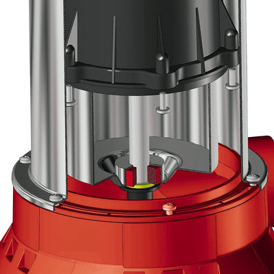 Pompa per Acque Scure GC-DP 1020 N (1000W, Corpo Estraneo Ø20Mm, Portata 18.000L/H, Interruttore a Galleggiante, Maniglia per Il Trasporto, Inclusi Attacchi Universali)