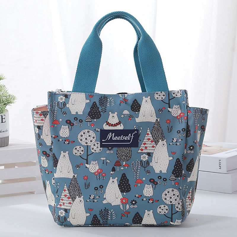 New Canvas Large Lunch Bag Lunch Box Bag Tote Bag