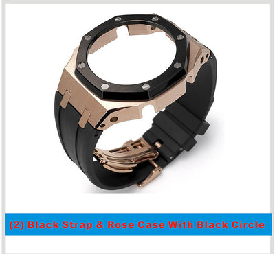 Tape Strap Metal Case Watch Accessories