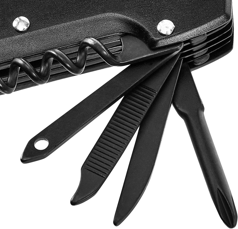 - Coltello Multiuso Tascabile 15 in 1 in Acciaio Inossidabile, Con Blocco Di Sicurezza E Custodia in Nylon