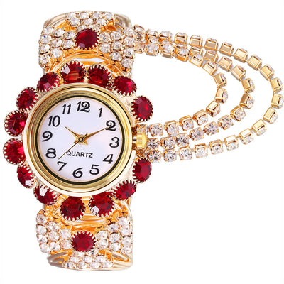 All-Match Ladies Diamond Claw Chain Quartz Watch