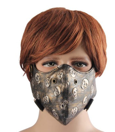 Fashion Personality Punk Trend Leather Mask Jewelry