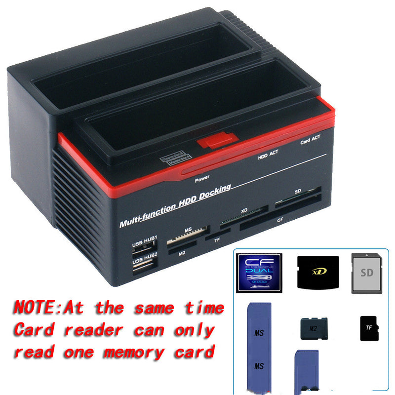 Factory Supply 2017 Model Functional Hard Disk Base Usb2.0 Sata Ide Interface with Card Reader