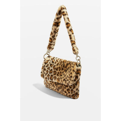 Women'S Winter Hand Warmer Bag Leopard Crossbody Shoulder Bag