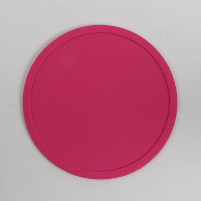 Simple Style Candy Color Silicone 10CM round Coaster