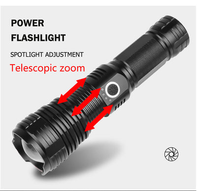 USB Charging P70 Outdoor Flashlight