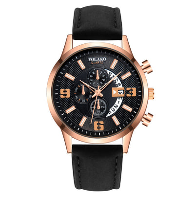 Fashion Big Digital Calendar Men'S Watch