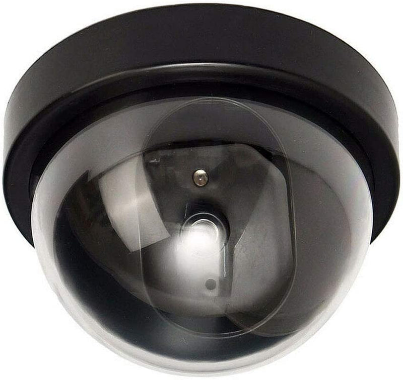 Nero Fake Dummy Camera Videocamere Finte Macchina Fotografica Di Sicurezza CCTV Sorveglianza Interna Esterna IR LED Lampeggiante Luce Rossa Impermeabile