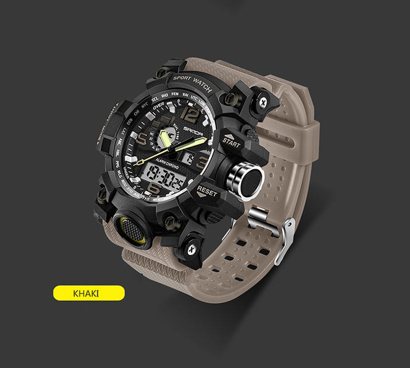 SANDA Military Watch Waterproof Sports Watches Men&