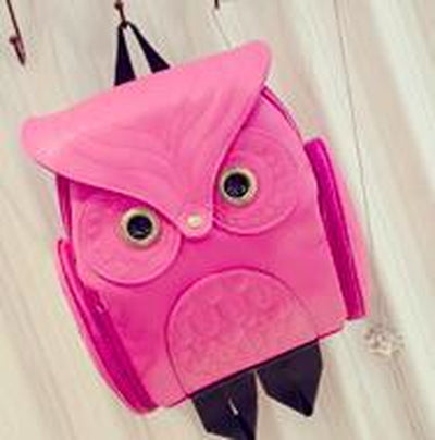 Japanese and Korean Trends, Women'S Owl Backpack, Leisure Travel Bag, Fashion Personality Cartoon Backpack