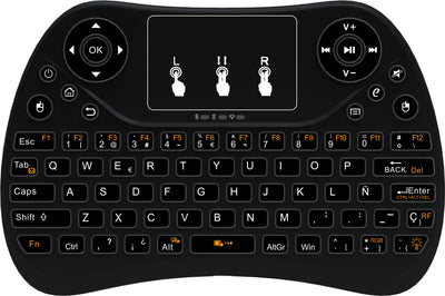 Mini Touch Keyboard with Seven-Color Backlight English