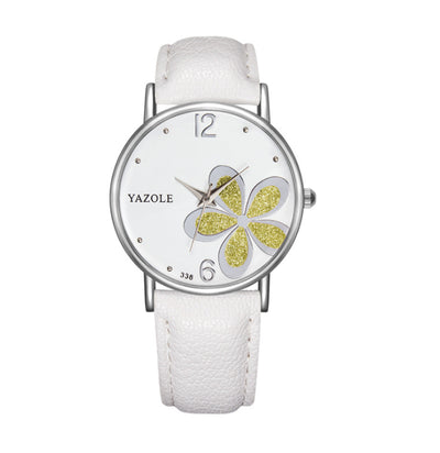 Korean Fashion Fashion Watch Commuter OL Wind Female Watch Four-Leaf Clover Quartz Watch Female Models