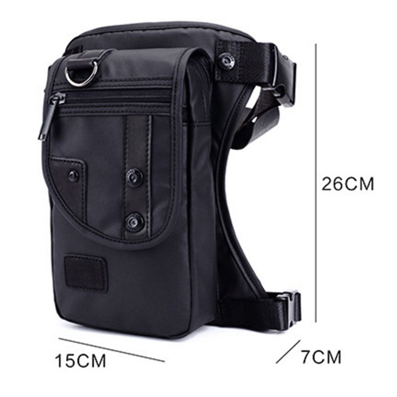 Flow Leg Bag Fashion Chest Bag Multi-Function Pocket Waterproof Nylon Material Lightweight Men&