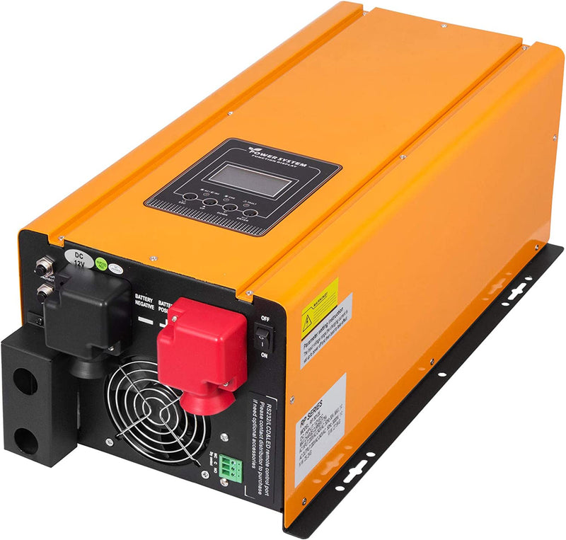 3000W Inverter a Onda Sinusoidale Pura, 12V Corrente Continua, 220V Corrente Alternata, Con Caricabatterie CA Schermo LCD Convertitore Solare a Bassa Frequenza