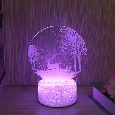 Led Colorful Remote Control Touch Bedside Lamp