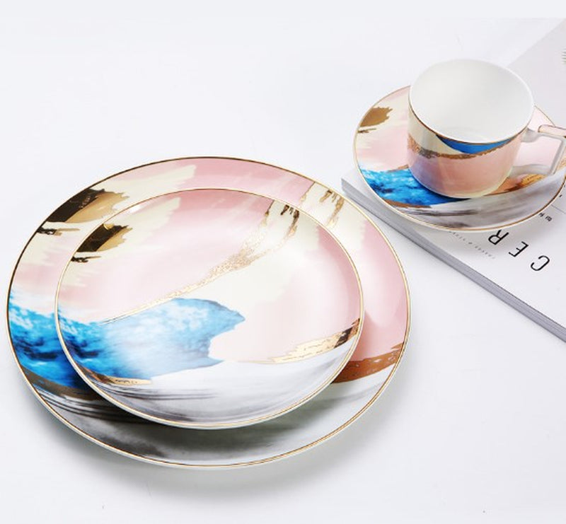 Watercolor Dessert Plates