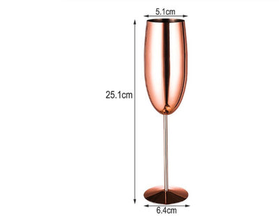 Champagne Glass Stainless Steel Goblet