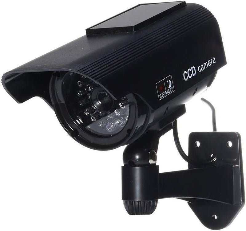 , Finta Telecamera Di Sicurezza TVCC TTBSDC, Impermeabile, Con Pannello Solare, Colore: Nero