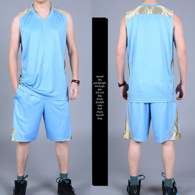 Basketball Sports Suit Men'S Summer 2021 Casual Wear Sleeveless Thin Vest Running Suit Shorts Sportswear