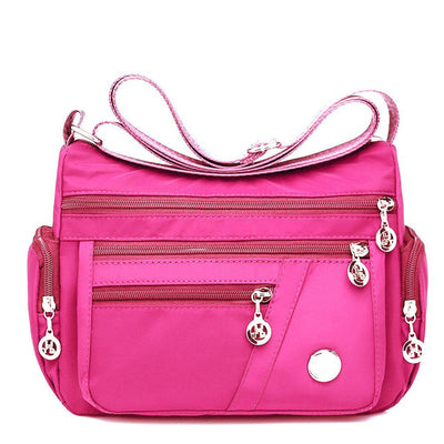 Nylon Multi-Compartment Casual One-Shoulder Messenger Bag