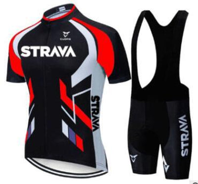 Strava Summer Cycling Wear Short Suit Team Road Mountain Bike Clothing Breathable