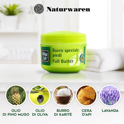 Burro Speciale Piedi - Crema Piedi Secchi E Screpolati, 200 Ml - Idratante E Profumata per Piedi Vellutati Fin Dalle Prime Applicazioni - Con Burro Di Karitè E Burro Di Cacao