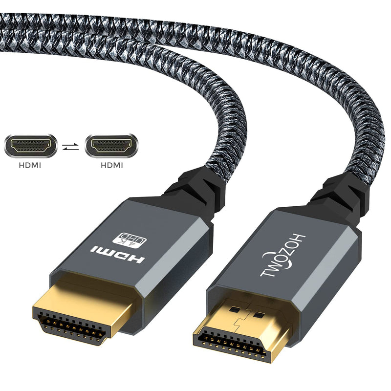 Cavo HDMI Lungo10M, Nylon Intrecciato Cavi HDMI Supporta 4K 60Hz HDR 2.0/1.4A, Video UHD 2160P, 1080P, 3D, Compatibile PS5, PS3, PS4, PC, Proiettore, 4K UHD TV/HDTV, Xbox