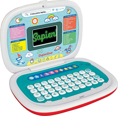 - Sapientino-Il Mio Primo, Computer Educativo Interattivo 4 Anni, Laptop per Bambini 30 Attività, Versione in Italiano, Multicolore, 17679