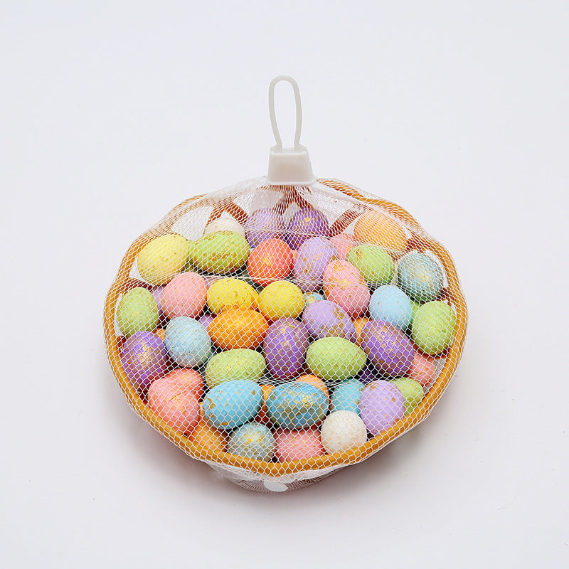 DIY Easter Eggs Puzzle Decoration Painted and Colored Simulation Egg Ornament Pendant