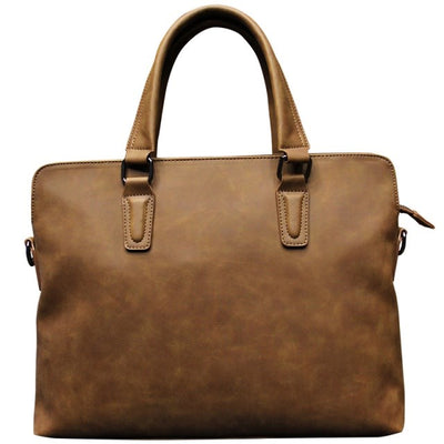 Crazy Horse Leather Men'S Handbag