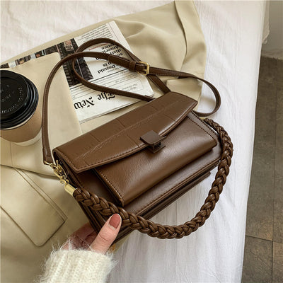 One Shoulder Messenger Small Square Bag Stone Pattern Female Bag