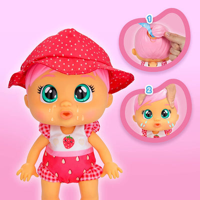 CRY BABIES Fun N' Sun Ella | Bambola Interattiva Che Piange Lacrime Vere Ed É Progettata per Giocare Dentro E Fuori Dall'Acqua | Gioco Regalo per Bambini +18 Mesi