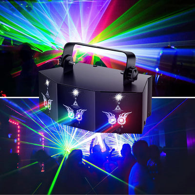 Luce Da Discoteca Con 9 Perline, 7 CH DMX, Luce Dmx, Luce Bianca Da Discoteca, per Aggiungere Effetto Palcoscenico, per Bar, Feste, DJ Party, Performance