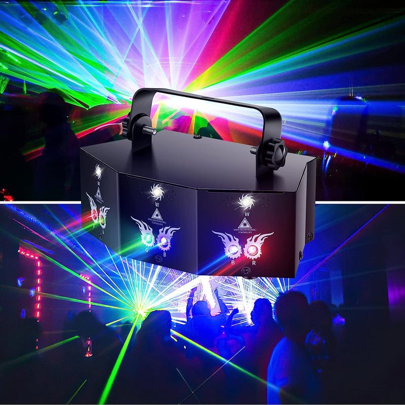 Luce Da Discoteca Con 9 Perline, 7 CH DMX, Luce Dmx, Luce Bianca Da Discoteca, per Aggiungere Effetto Palcoscenico, per Bar, Feste, DJ Party, Performance