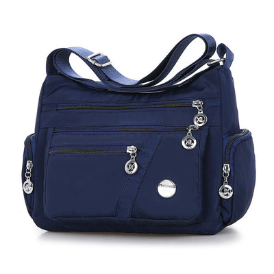 Nylon Multi-Compartment Casual One-Shoulder Messenger Bag