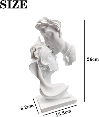 Statua Bacio D'Amore, Statue Decorative, Figure Decorative, Statuette Decorative Casa, Soggiorno Decorativo Moderno Da Appoggiare, Scultura Astratta in Poliresina, Idea Regalo