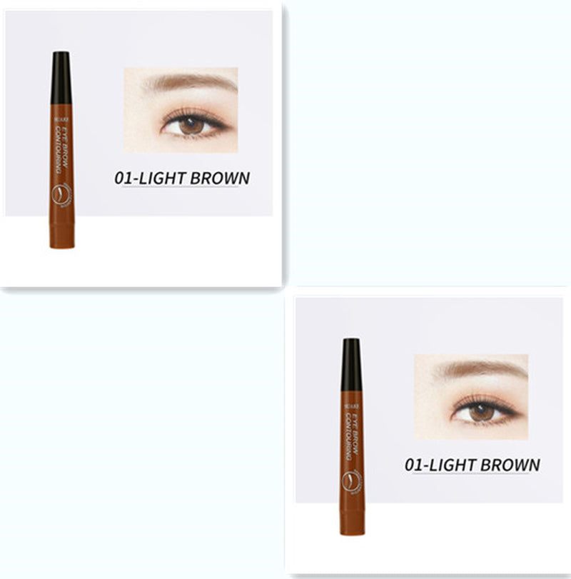 Four-Headed Eyebrow Pencil Long-Lasting No Blooming