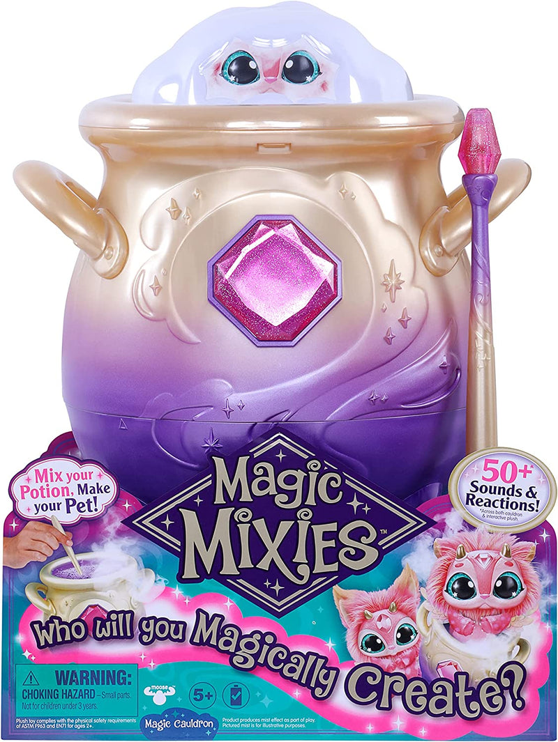 Magical Misting Cauldron with Interactive 8 Inch Pink Plush Toy