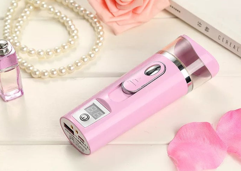 Skin Tester Hydrating Instrument Portable Charging Treasure Nano Sprayer Humidification Hydrating Beauty Instrument Steaming Face