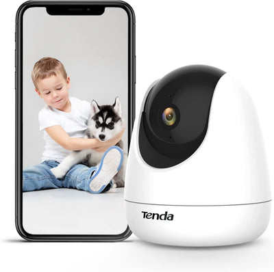 Telecamera Wi-Fi Interno CP3, Videocamera Sorveglianza 1080P Con 360°Pan/Tilt, Audio Bidirezionale, Rilevamento Del Movimento Sonoro, Webcam Di Sicurezza per Bambini/Anziani/Cani