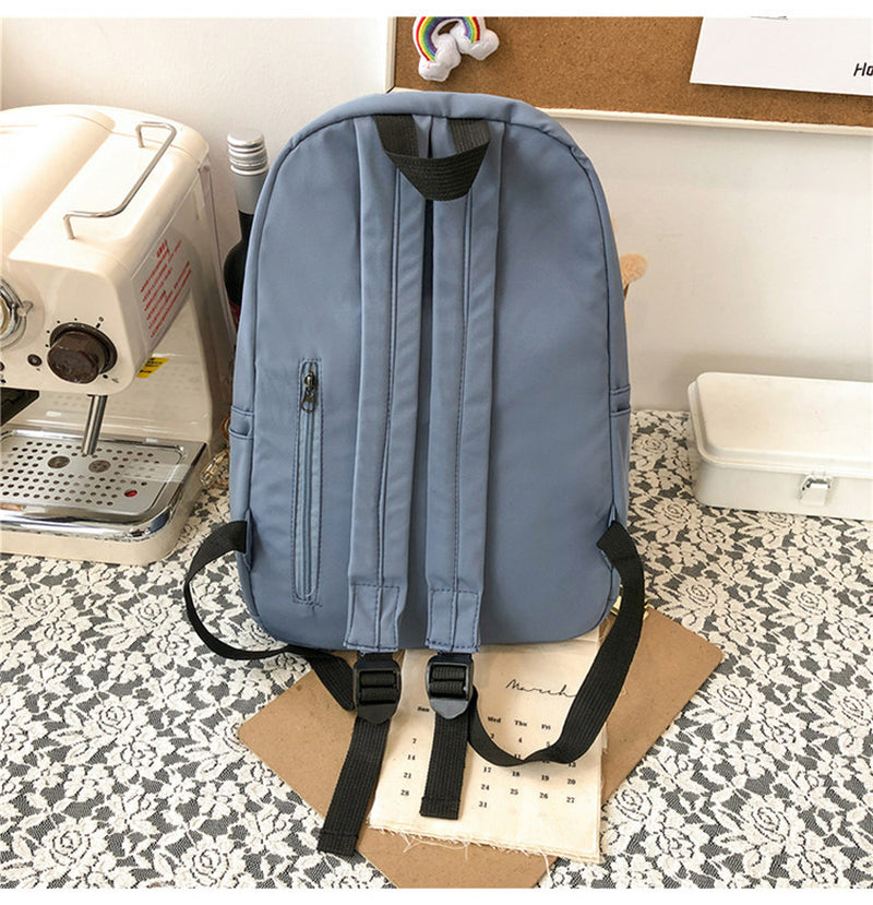 Mori Canvas Backpack Simple Style School Bag