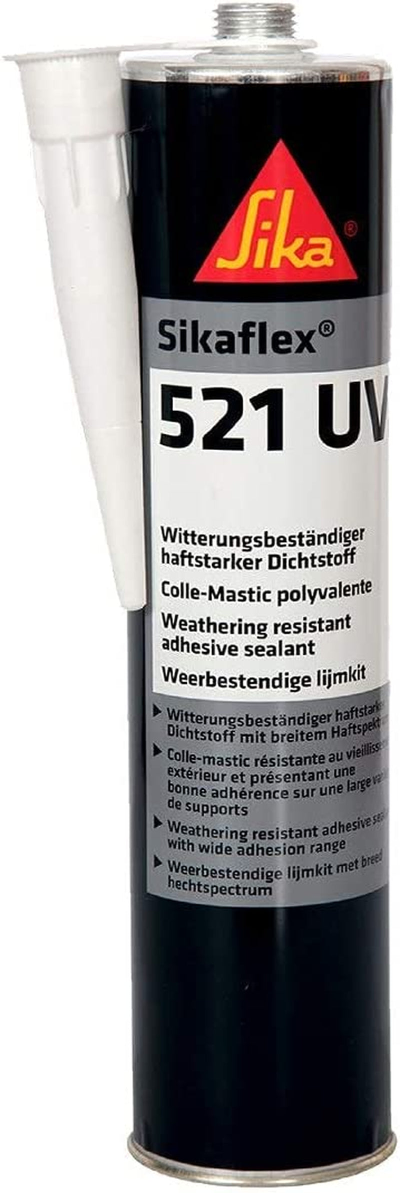 - flex 521 UV, Nero - Sigillante Resistente Agli Agenti Atmosferici - per Interno Ed Esterni - Privo Di Isocianati - 300Ml