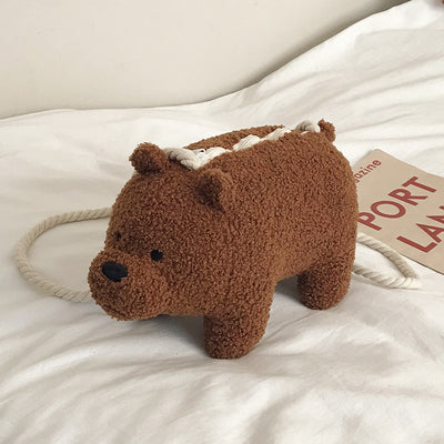 Cute Little Bear Children'S Shoulder Messenger Bag