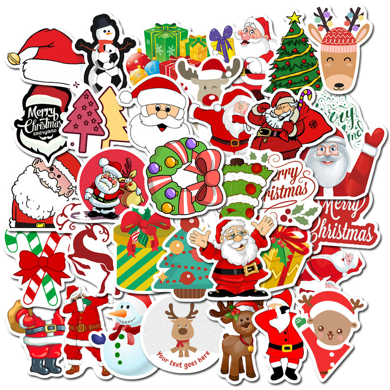 50 Graffiti Waterproof Christmas Stickers