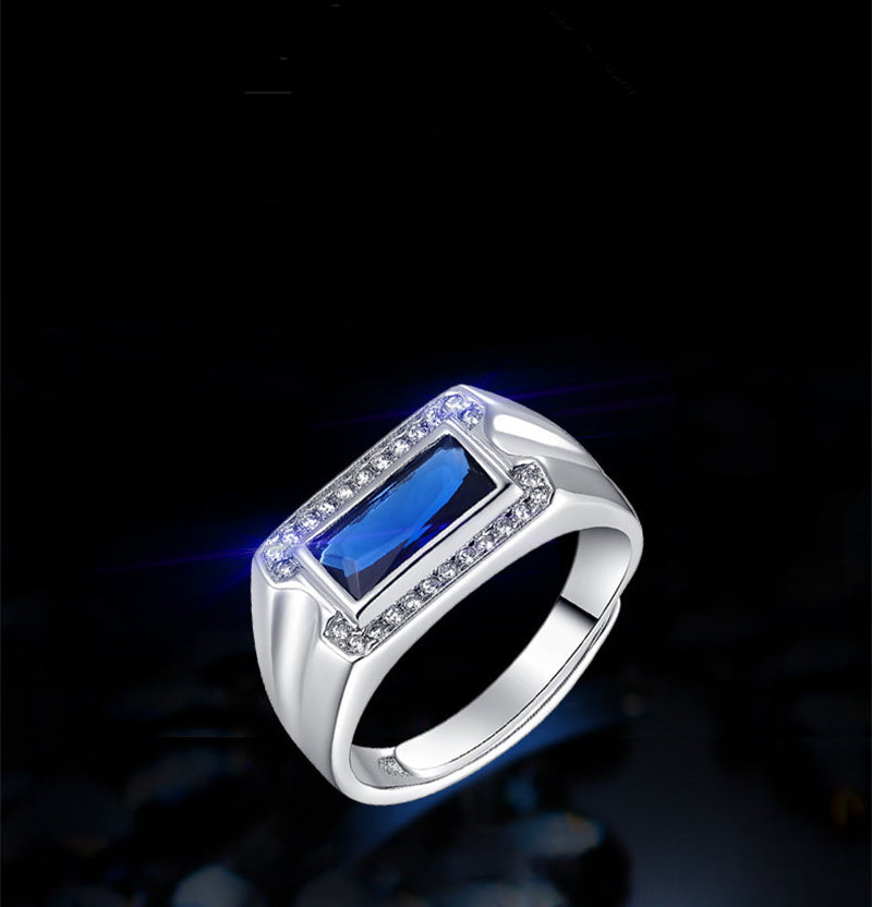 S925 Sterling Silver Jewelry Kyanite Ring Ring