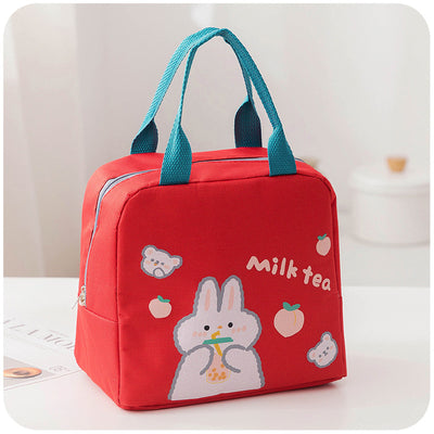 Cute Cartoon Waterproof Insulated Lunch Box Storage Bag