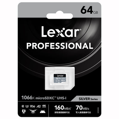 Lexar 1066X Tf Card 32G 64G 128G 256G UAV HD 4K A2 U3 Memory Card