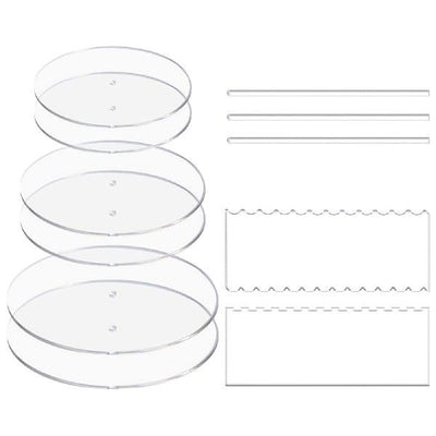 Round Cake Plate Acrylic Tool Set